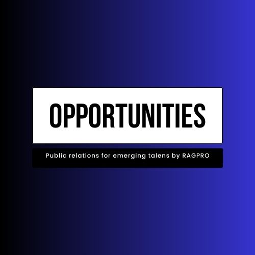 OPPORTUNITIES — Public relations for emerging talents by RAGPRO